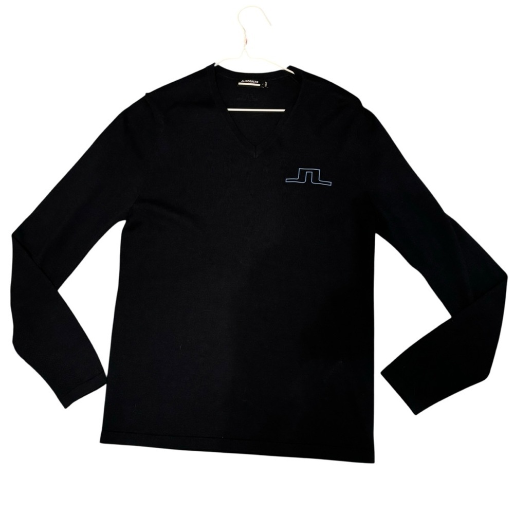 J.lindeberg merino wool classic golf sweater navy S